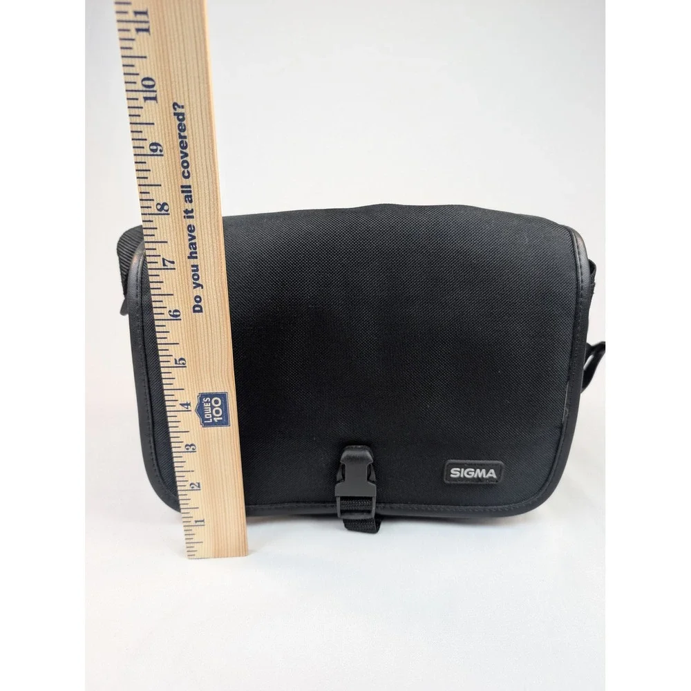 Sigma Camera Bag Black Ballistic Nylon Shoulder Messenger Case with Strap